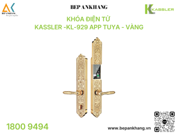 Khóa điện tử Kassler KL-929 App Tuya - Vàng